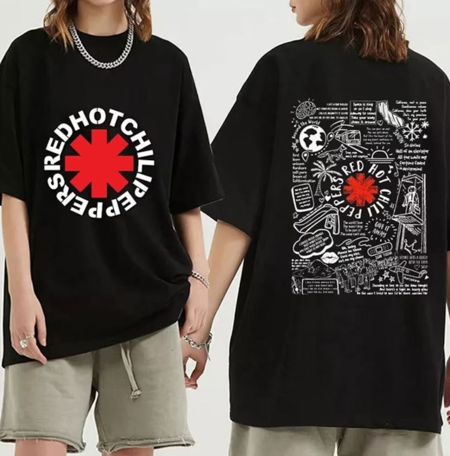 Red Hot Chili Peppers 2024 Tour Tee Band Fan Merchandise
