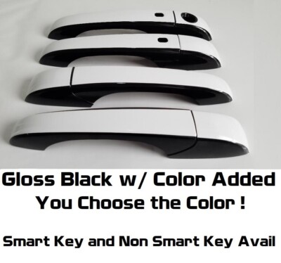 Gloss Black & Color Door Handle Overlays 2011-2021 Fits Dodge Durango PICK CLR 