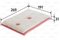 Valeo 585431 Luftfilter FüR Audi Cupra Seat Skoda VW