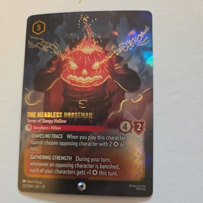 Disney Lorcana Enchanted The Headless Horseman - Terror of Sleepy Hollow 232/204