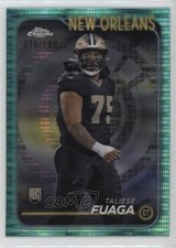 2024 Topps Chrome Rookies Aqua Sonar Refractor 76/199 Taliese Fuaga #296 1d0h