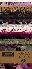 Timeless Treasures Tonga Treats - CHATEAU Purple - 40 2.5" Batik Fabric Strips