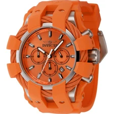 Invicta Bolt Chronograph GMT Quartz Orange Dial Men's Watch 45167