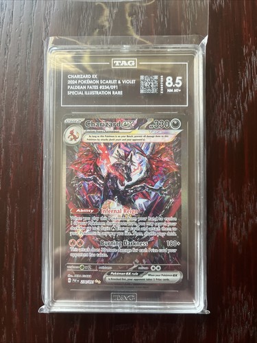 Charizard ex graded TAG 8.5 for sale on eBay