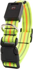LED Dog Collar,USB Rechargeable Light Up Dog Collars,Adjustable Glowing Size:L 