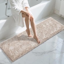 Long Bathroom Rugs Runner 70x24 Inch, Extra Thick Soft Absorbent Chenille Bath