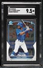 2023 Bowman Chrome Prospects Ronny Simon #BCP-112 SGC 9.5 Mint+ 14dq