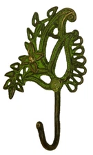 Parrot Shape Handcrafted Brass Victorian Repro Towel Key Cloth Wall Hanger Hook