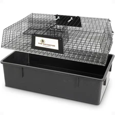 Rugged Ranch RATTR Ratinator Live Rat Multi-Catch Animal Metal 2 Door Trap Cage