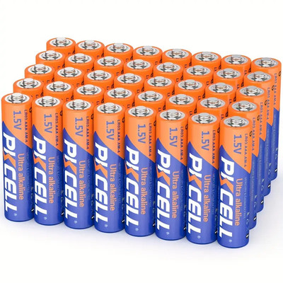 40Pcs AAA Batteries 1.5V LR03 Triple A AM4 MICRO Alkaline for LED Candles