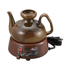 Japanese Sake wormer server electric MINO Yaki bottle 450ml New ATSUKAN