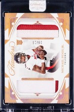Michael Penix Jr 2024 Panini Flawless Debut Duals RC Patch 9/15 JERSEY # SEALED