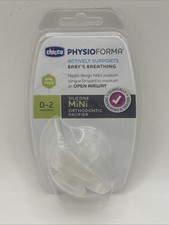 Chicco PhysioForma Silicone Mini Orthodontic Pacifier 0-2 Months  NEW