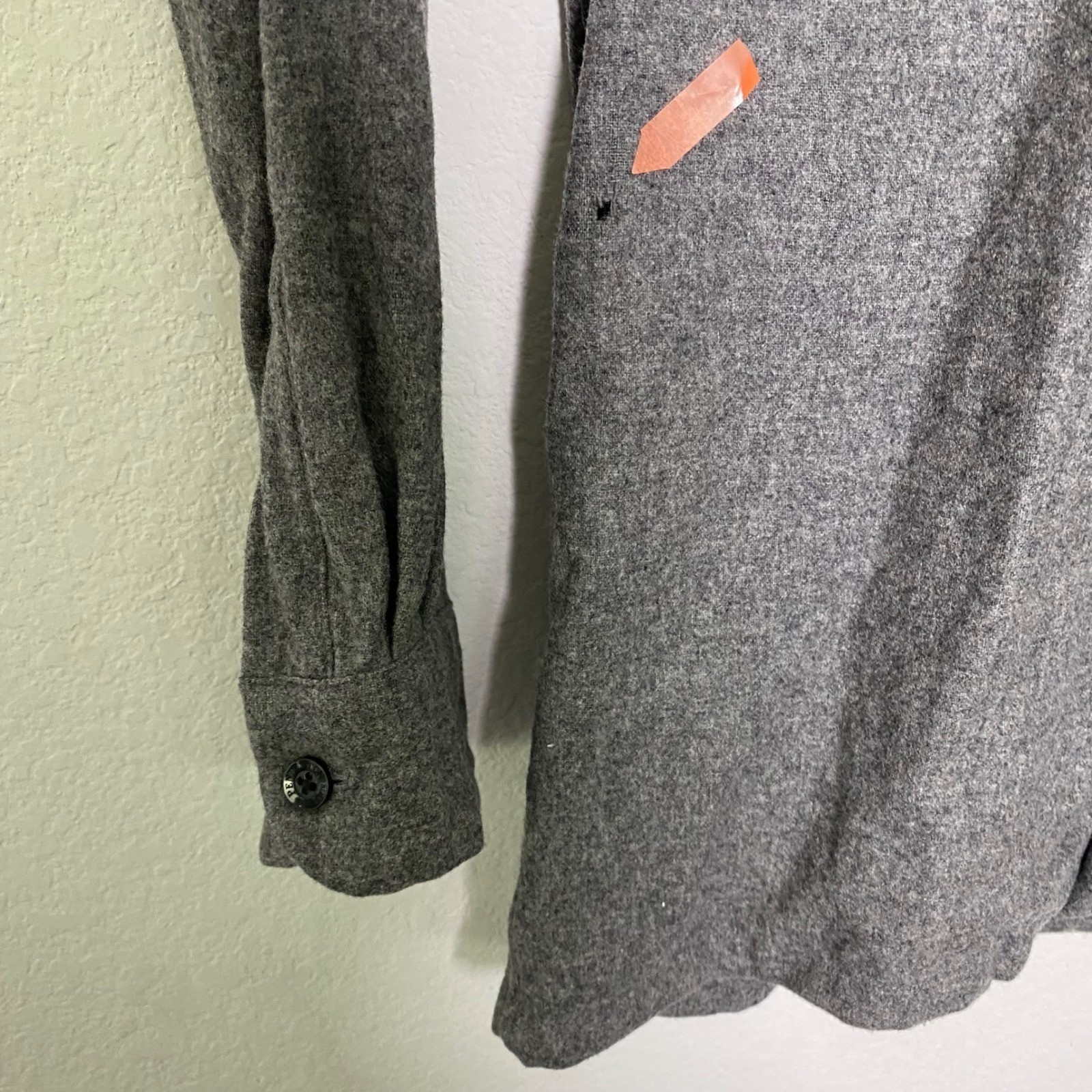 Pendleton Mens Medium Gray 100% Wool Button Up Sh… - image 7