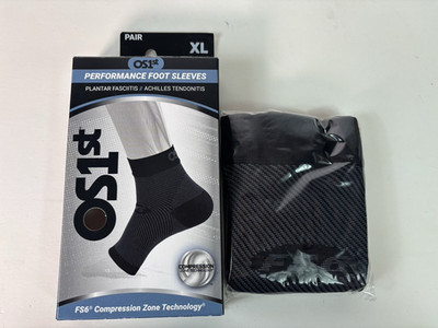 OS1st Plantar Fasciitis Performance Foot Sleeves Pair Size XL Brand New