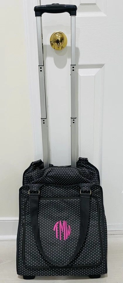 Bolso de Viaje de Fin de Semana Thirty One TMW para Mujer Bolsillo Frontal Correas Ruedas Nuevo Foto 2 de 4