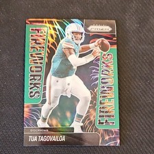Panini Prizm Fireworks Tua Tagovailoa Miami Dolphins Football Card #9 2025