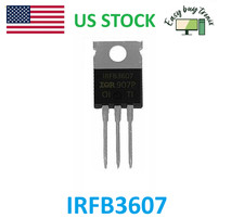 2PCS IRFB3607PBF IRFB3607 Mosfet N-Channel 75V 80A TO-220 Transistor IRF3607