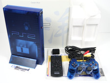 Excellent SONY PlayStation 2 PS2 SCPH-37000 Ocean Blue Console Japan Import F/S