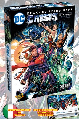 CRYPTOZOIC COSMIC GAMES DC DECK BUILDING GAME CRISIS EXP SET ITA BRETTSPIEL