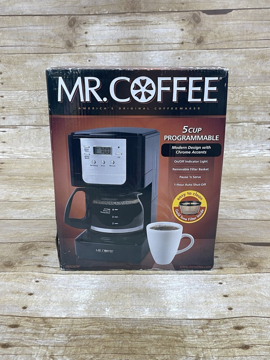Mr Coffee Programmable 5 Cup Drip Coffee Maker Black Model #JWX3GTF | eBay