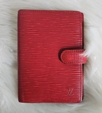 Louis Vuitton piccola agenda PM/porta passaporto in pelle Epi rossa
