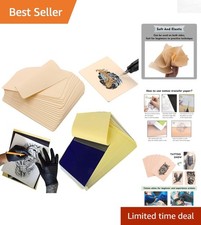 20PCS Tattoo Practice Skin Kit - 5PCS Silicone Fake Skin 15PCS Transfer Paper