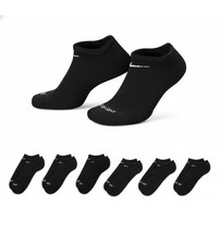 Nike 3Pack NO SHOW Everyday PLUS Cushion Sz-12-15 Dri-Fit Socks XL- BLACK
