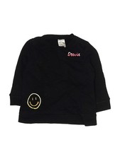 H&M Girls Black Sweatshirt 9 Months