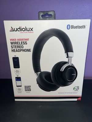 AUDIOLUX  Voice Assistant Wireless Stereo Bluetooth Headphone-SEALED IN BOX!