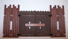 Vtg Playmobil Western Fort FRONT GATE WALLS LOT entrance Doors Replacement Parts