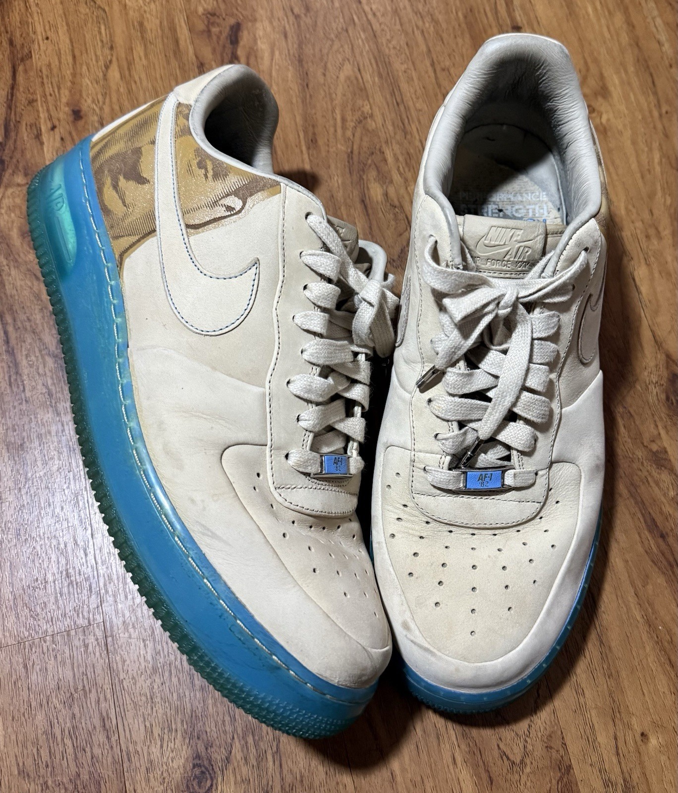 Vintage 2007 Nike Air Force 1 Kobe Bryant Supreme Shoes 11.5 RARE 100percent Authentic image 2