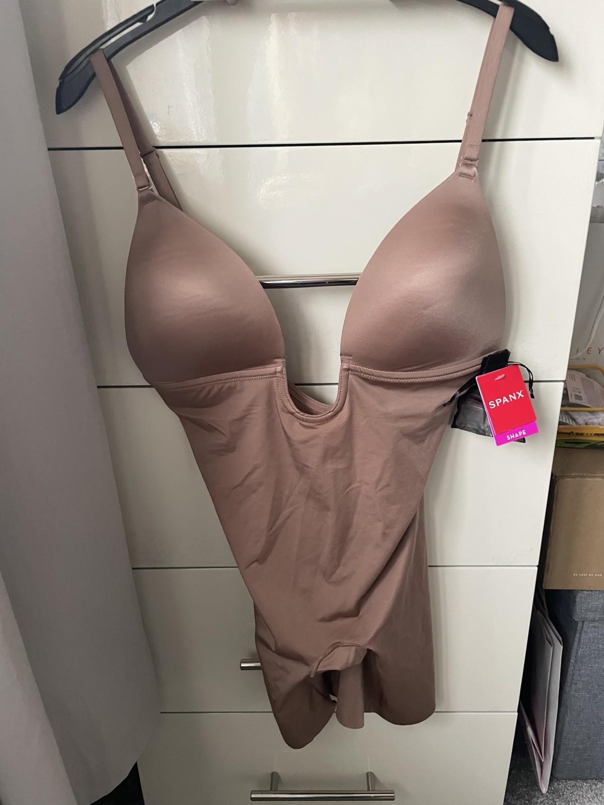Spanx Suit Your Fancy Plunge Low-Back  Bodysuit size Large bnwt RRP £132