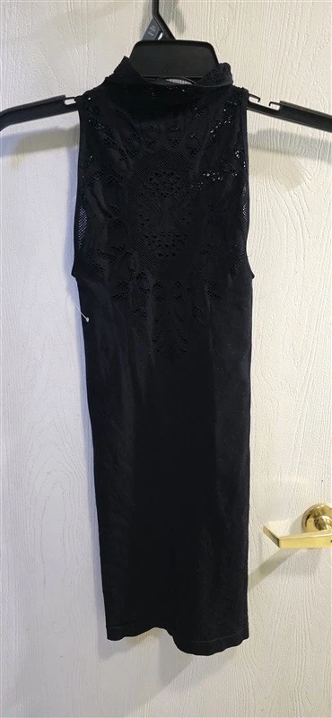 Nuevo sin etiquetas Vestido Last Tango S/M Malla Encaje Cuello Alto Sin Costuras Negro 125483 Foto 4 de 4