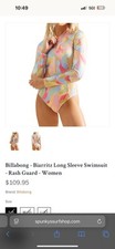 Billabong - Biarritz Long Sleeve Swimsuit - Rash Guard - Women Peach Tea Size M