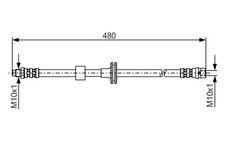 Flexible de frein Mercedes 320