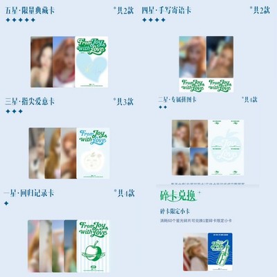 JOY ALBUM FROM JOY, WITH LOVE QQ MUSIC CHINA EVENT PHOTOCARD