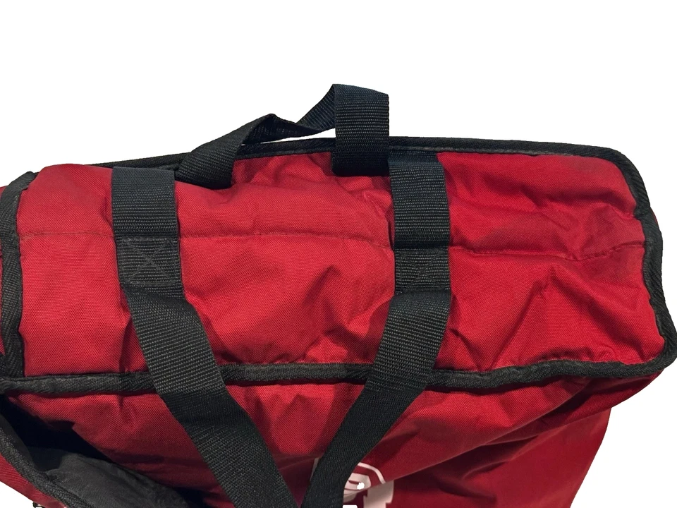 Официальная термоизолированная большая красная сумка для доставки пиццы Papa John's - Изображение 4 из 4