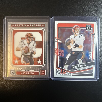 Joe Burrow 2023 Donruss Optic Football Captain In Charge Bengals