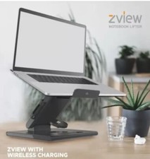 Wireless Phone Charger with ZGO ZView Notebook Lifter