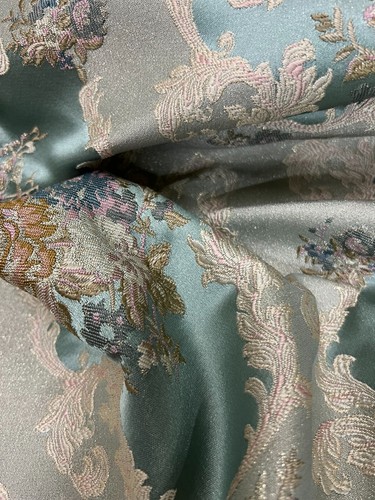 Victorian Damask Jacquard Fabric, 54" Wide, for Upholstery Window, Sold by Yard - Picture 4 of 10