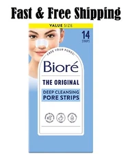 Bioré Original Blackhead Remover Strips, Deep Cleansing Nose Strips, 14 Count