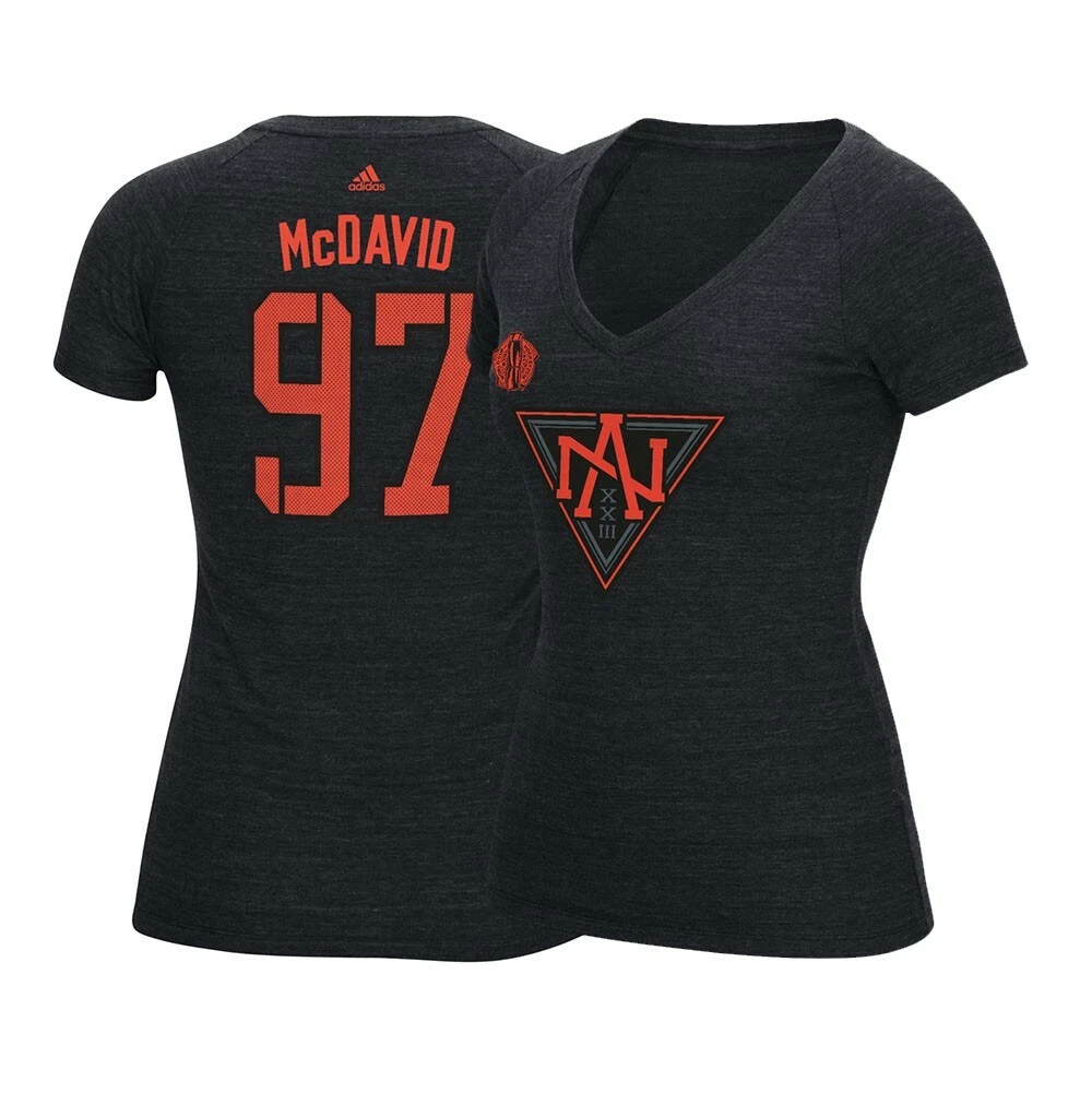 Connor McDavid North America WCH Adidas Women s Jersey Black V Neck T Shirt