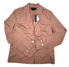 NWT Pendleton Women s Sloan Cotton Twill Jacket Cafe Cr me Pink Size XS Unlined