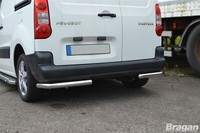 Bragan™ Heck-Eckstangen FüR Citroen Berlingo 2008-2016 Edelstahl 63Mm Chrom