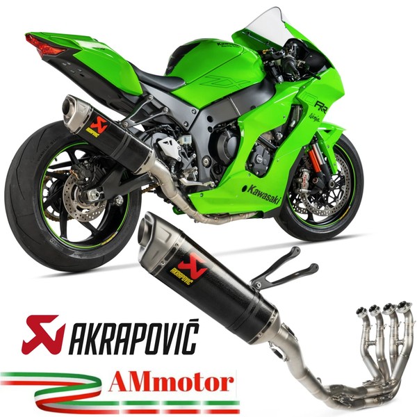 Auspuff Komplette Motorrad Akrapovic Kawasaki ZX-10R 2022 Evolution Kohlenstoff-image