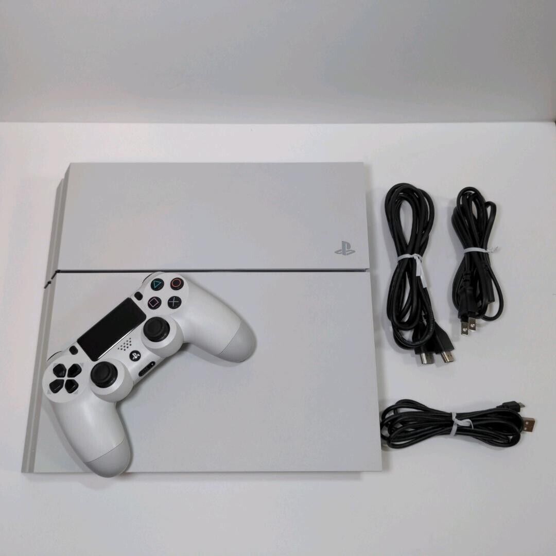 Sony PlayStation 4 Launch Edition 500GB Glacier White Console - CUH-1200AB02