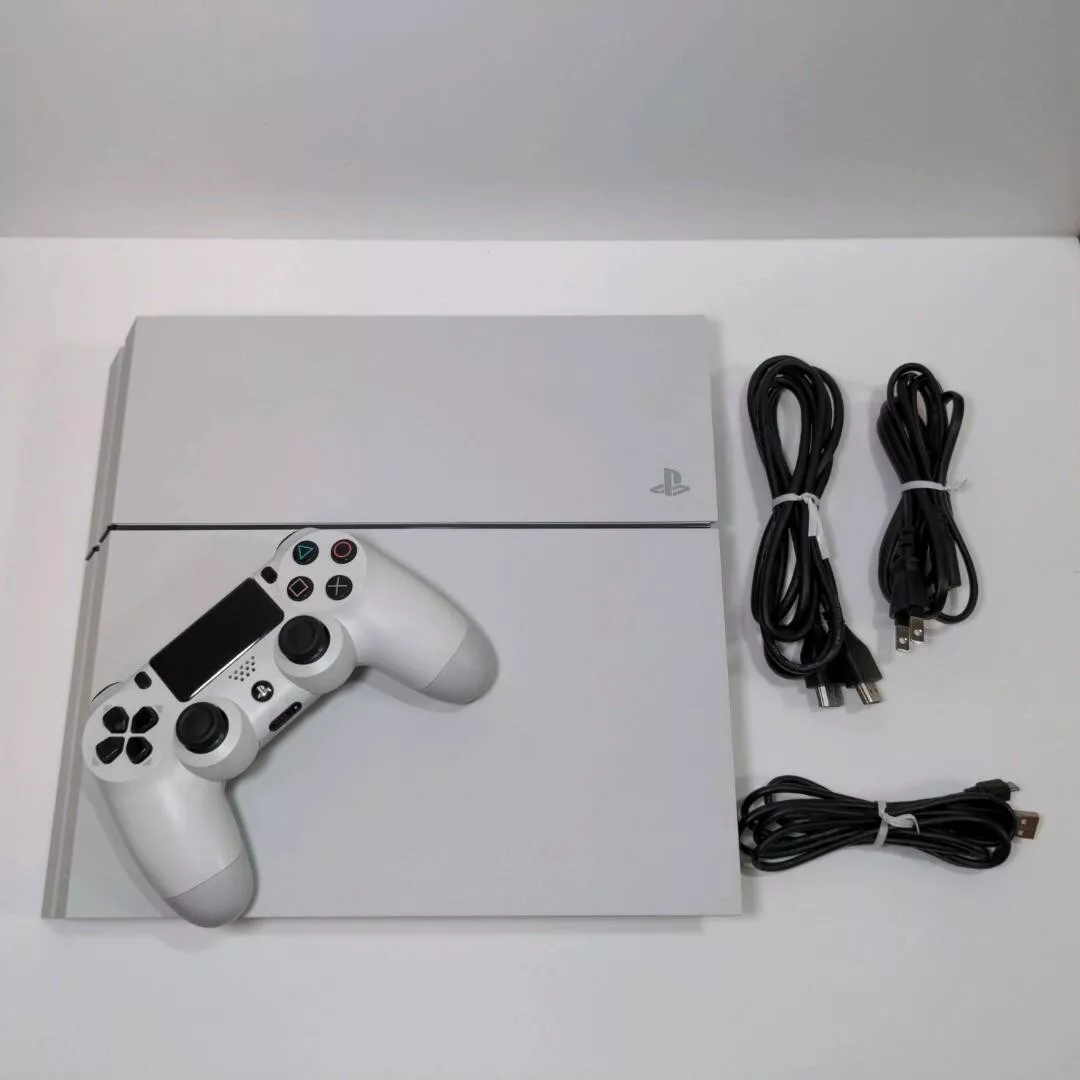 Sony PlayStation 4 PS4 500GB CUH-1200A B02 White Game Console Set Tested F/S