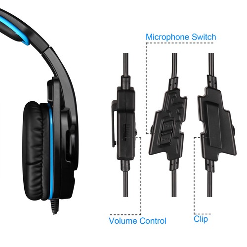 SADES SA708GT Gaming Headset Noise Cancelling Mic for PS4 PS5 Xbox Series X/S PC - Picture 10 of 12