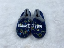 Wonder Nation 13-1 Boys Game Over House Slippers Shoes PJ